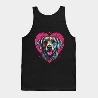 Labrador Retriever Valentine Day Tank Top